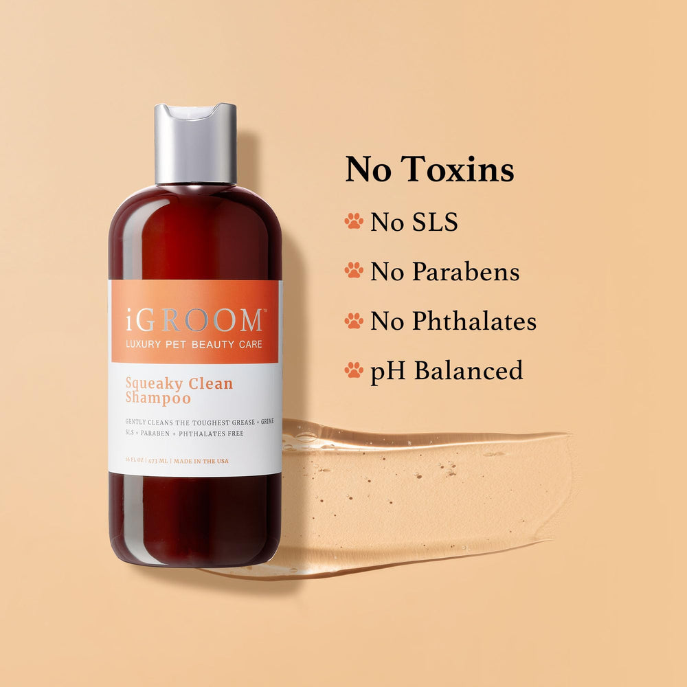 Squeaky Clean packaging shows easy to use bottle design.