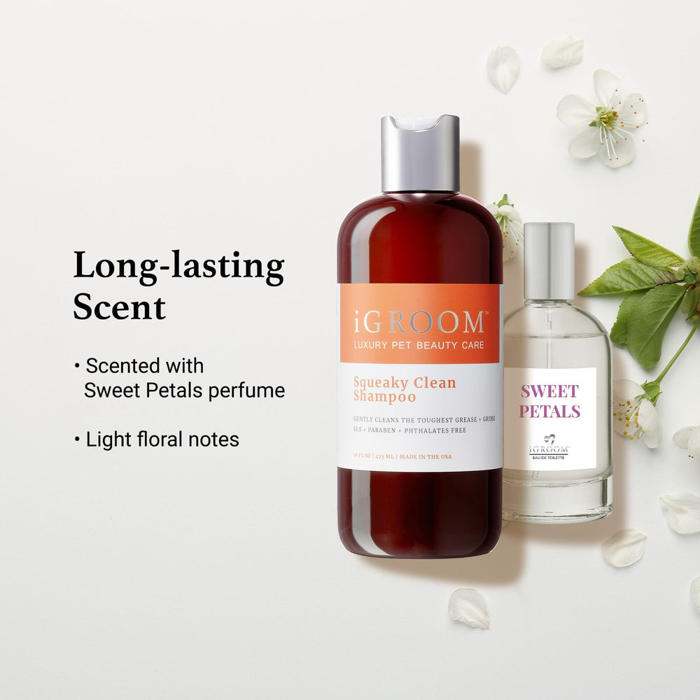 USA made iGroom Squeaky Clean delivers professional salon quality.