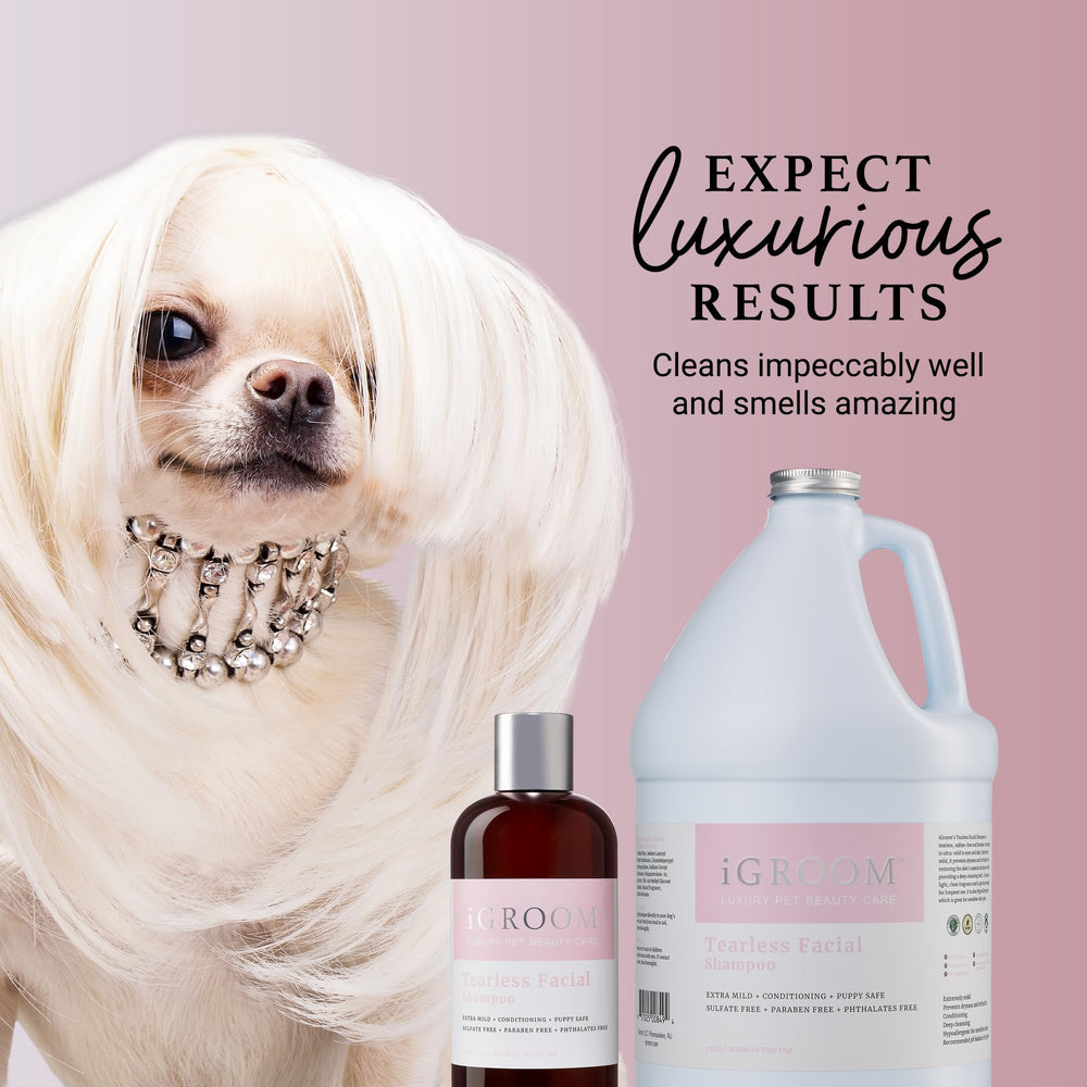 iGroom Tearless Puppy bath time scene hints at gentle cleansing