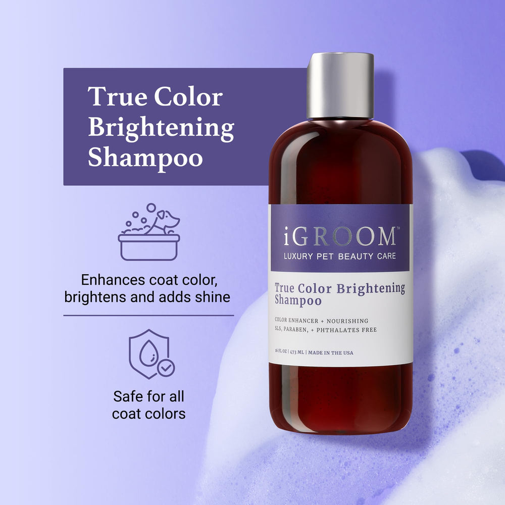 iGroom True Color creamy lather spreads evenly for luxurious cleansing and conditioning.