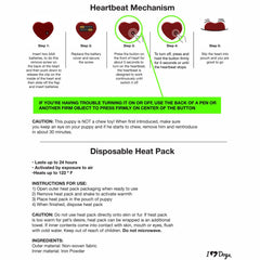 iHeartDogs disposable-heat-pack provides a one-time warm boost for comforting moments.