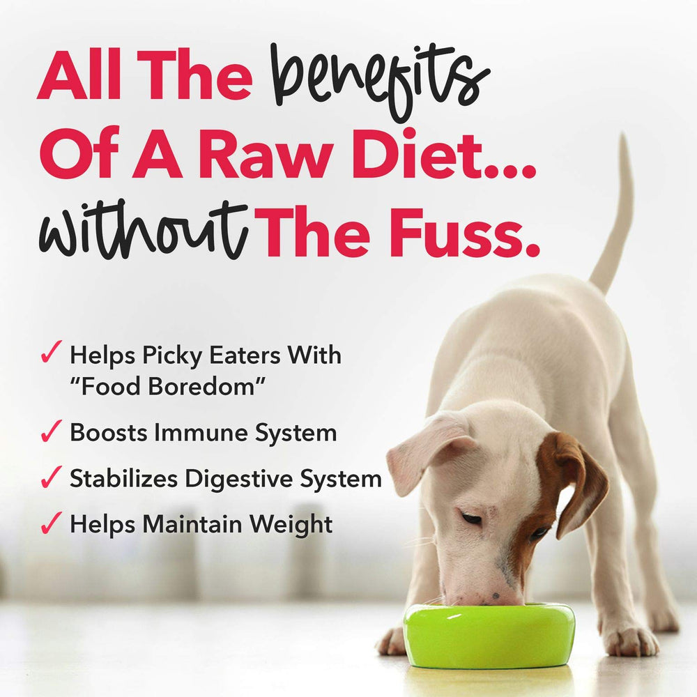iHeartDogs chicken variant label showing grain-free, soy-free option