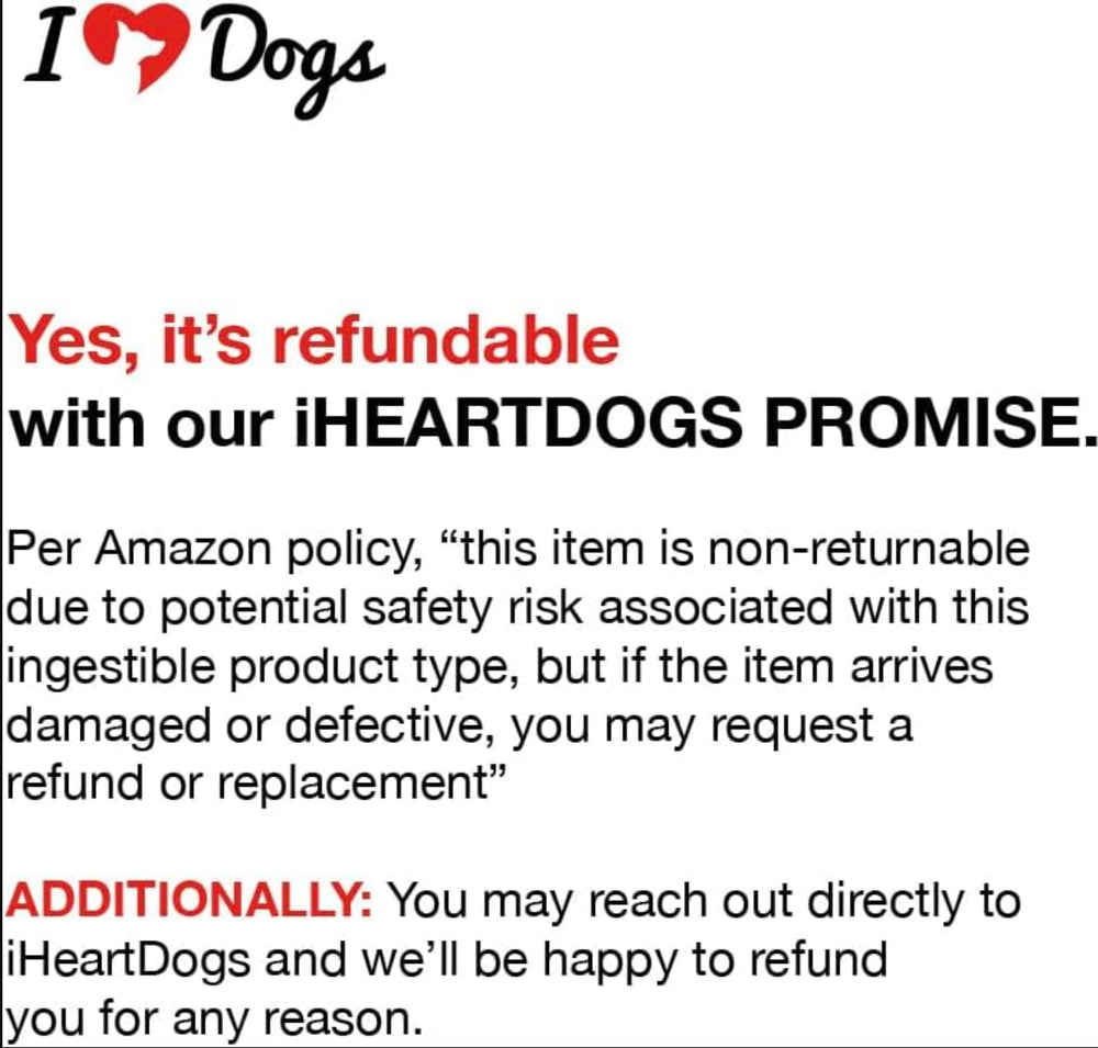 iHeartDogs safety-tested packaging ensuring freshness and safety