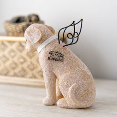 iHeartDogs Dog Memorial Angel Figurine shelf-display complements decor while honoring a pet