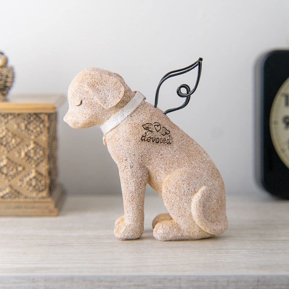 iHeartDogs Dog Memorial Angel Figurine with candle pairing supports a quiet, reflective ritual