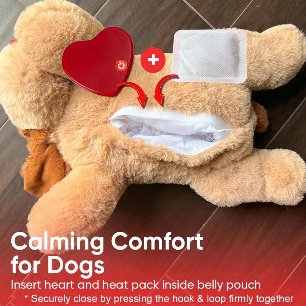 iHeartDogs heartbeat-unit-battery-operation shows a simple on/off switch for continuous use.