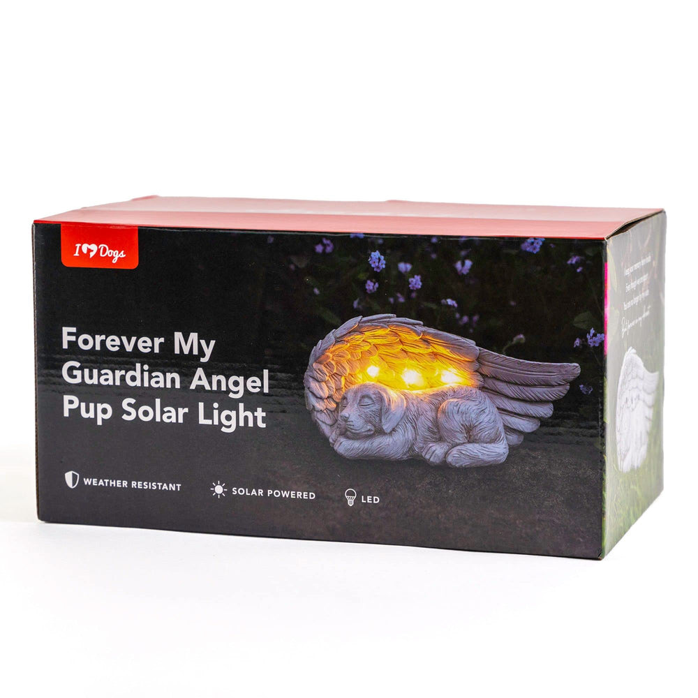 iHeartDogs solar panel and dusk-detection enable automatic night lighting.