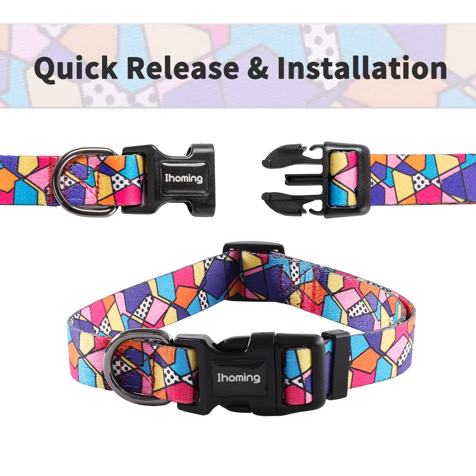 Ihoming adjustable collar 10 to 15 inches for a comfortable, precise fit.