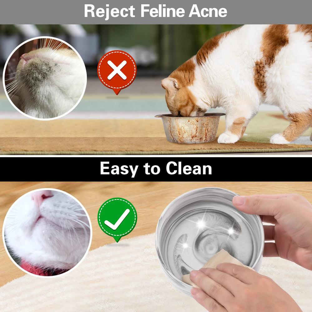 Ihoming black ceramic pet bowls offer a chic, durable feeding option.