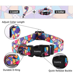 Ihoming stainless steel D-ring emphasizes durable leash connection.