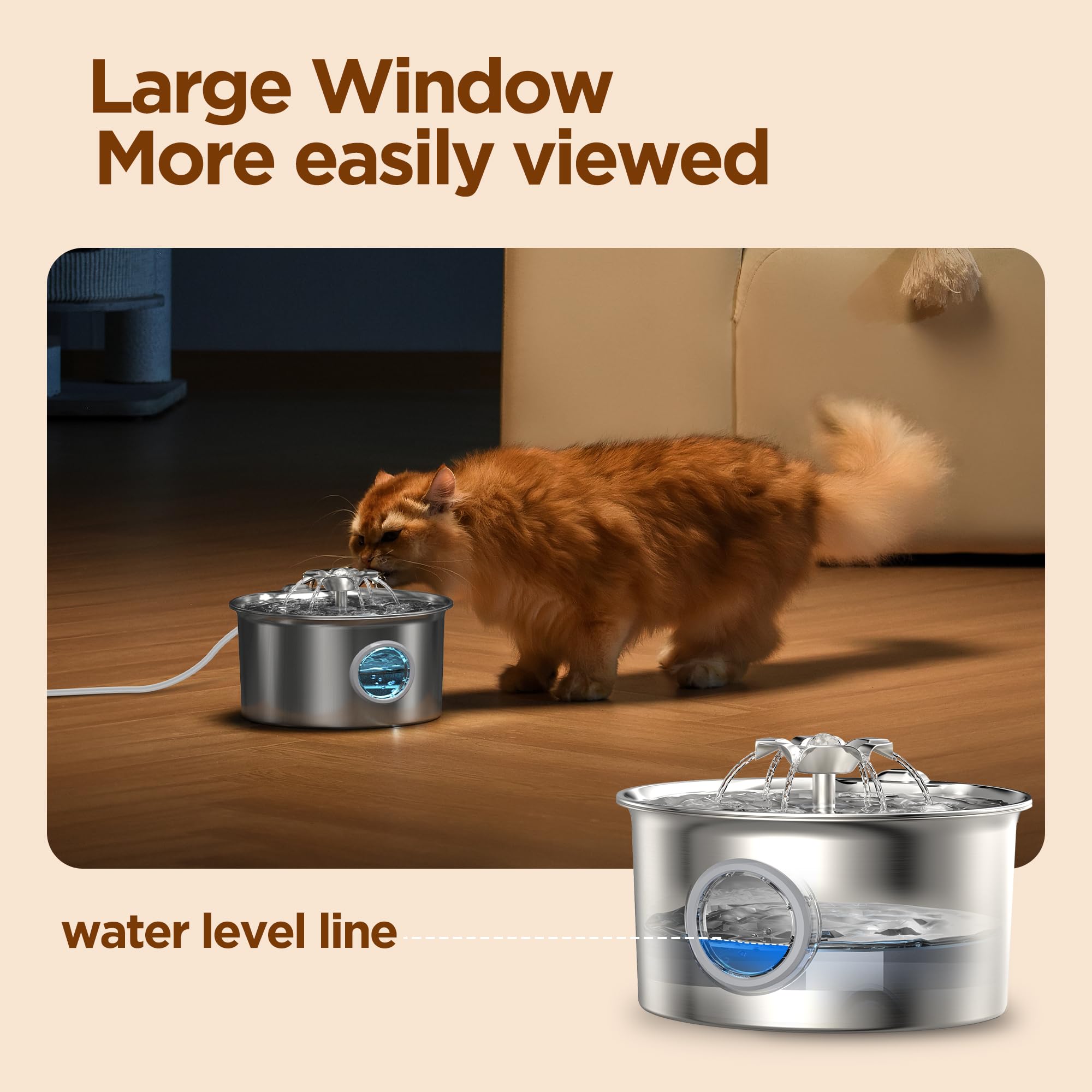IHOUONE 4-stage filtration system keeps water clean and odor-free