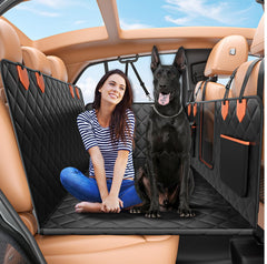 IJVAE dog seat cover back seat extender supports large dogs on road trips