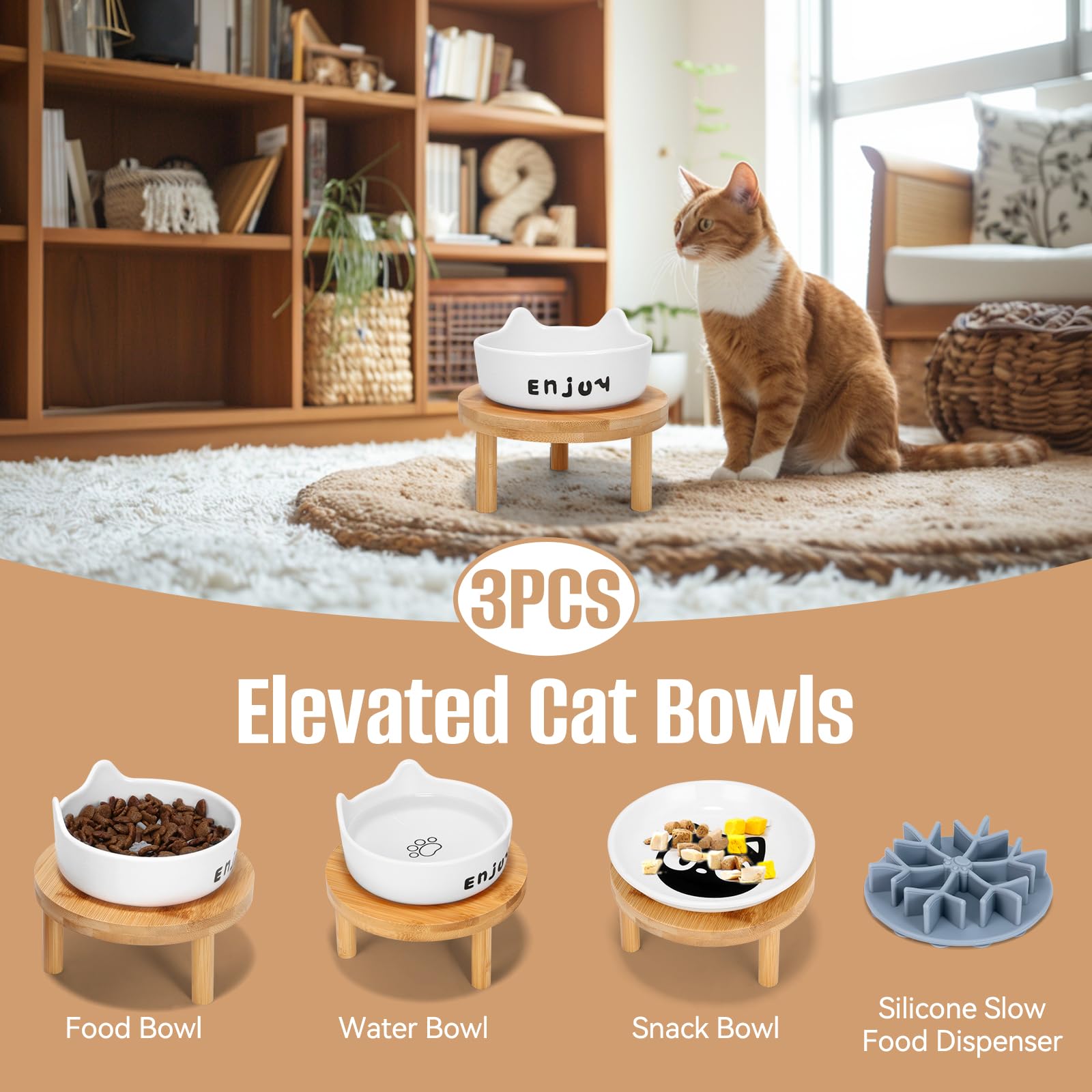 IKiKiCubee 3-piece set delivers a stable, space-saving feeding solution.
