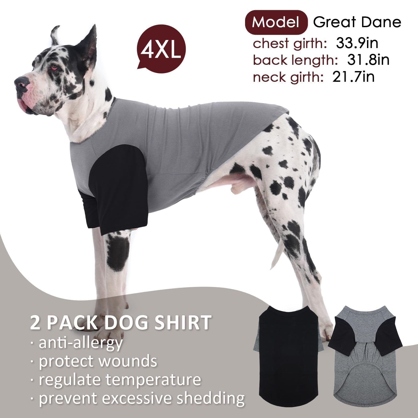 IKIPUKO breathable dog tee ideal for hiking and travel