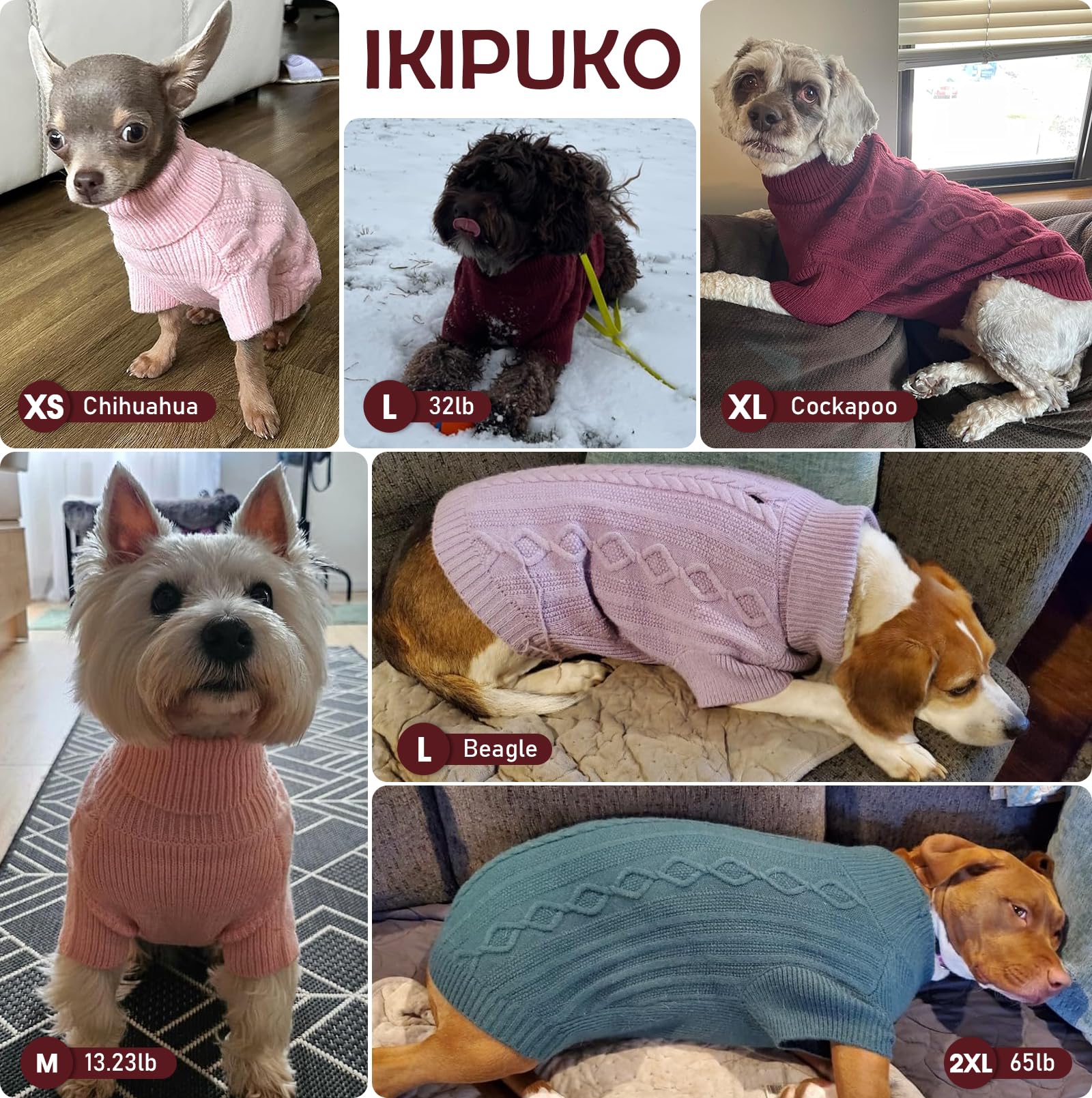 IKIPUKO machine washable care keeps sweater ready for everyday wear.