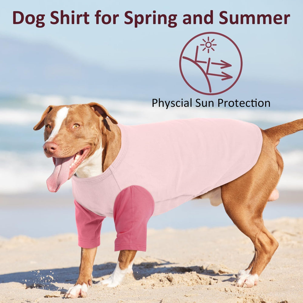 IKIPUKO dog t-shirt sun protection view.