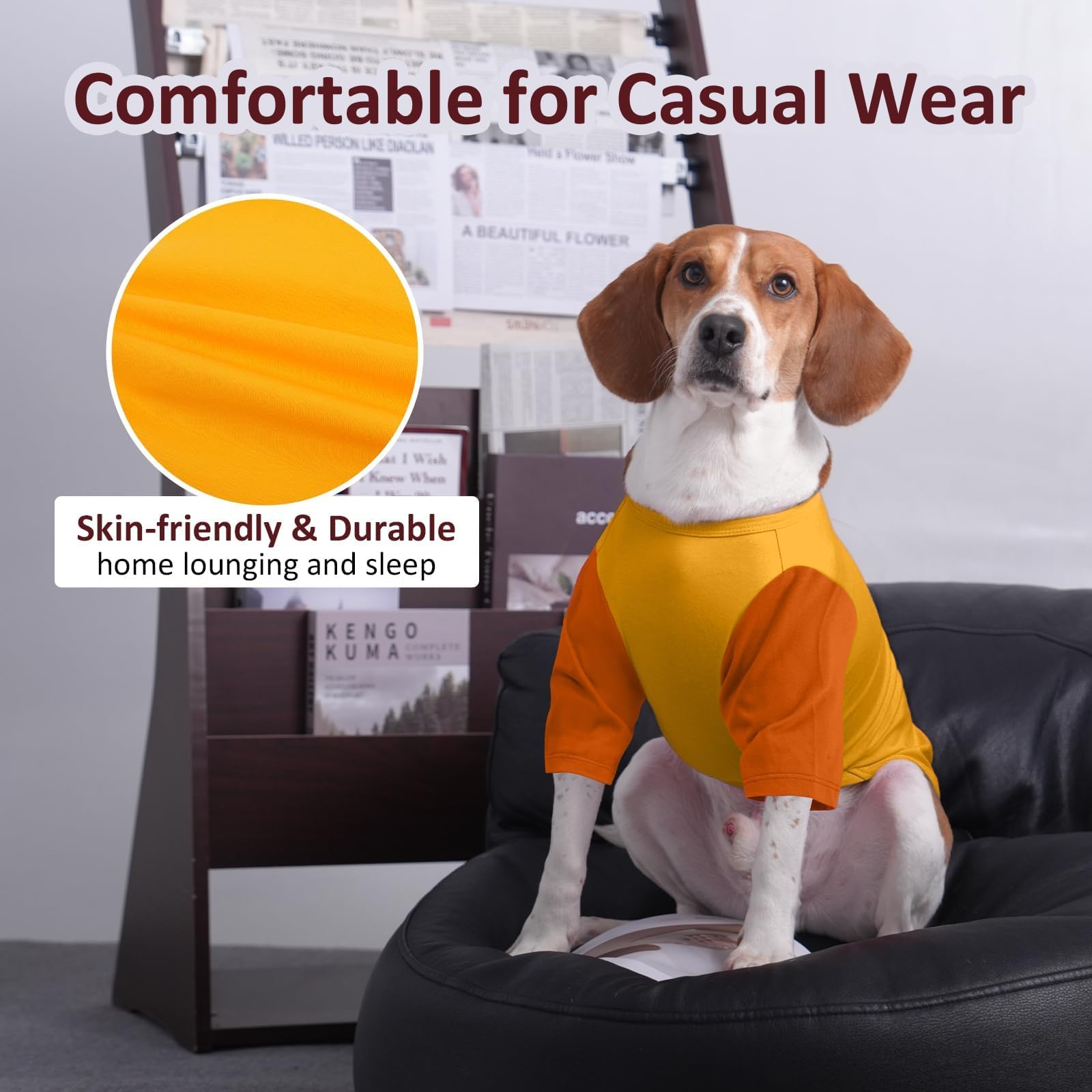 IKIPUKO shedding-control fit emphasizes fur containment during cuddling.