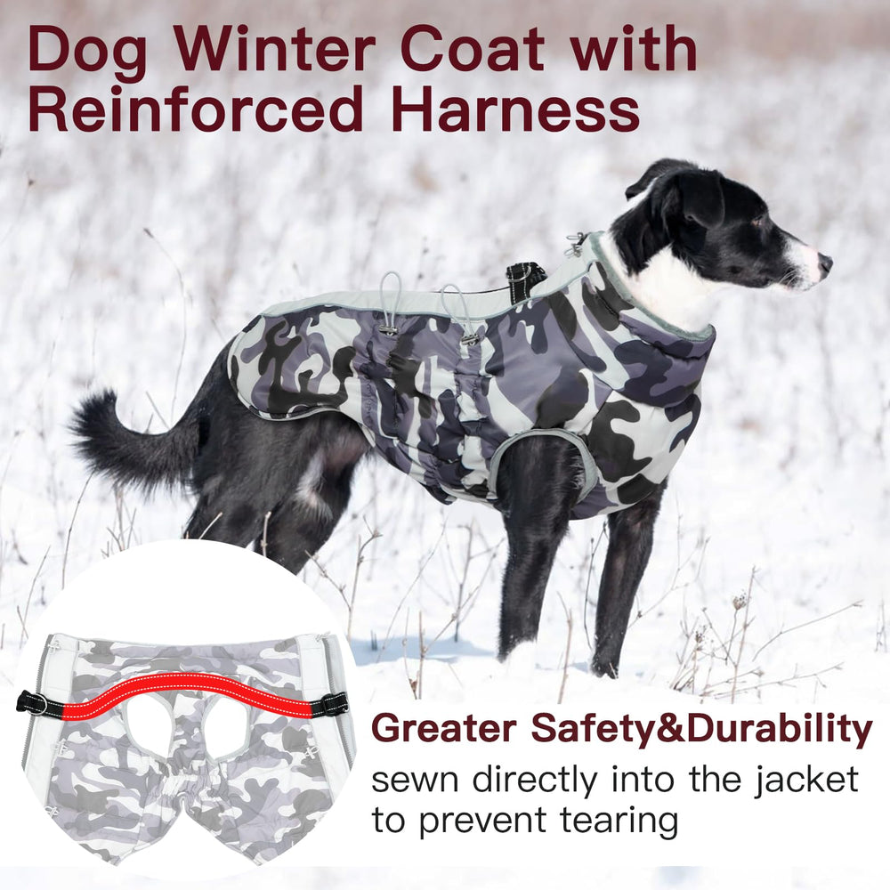 IKIPUKO medium dog coat harness-closure demonstrates easy on/off with secure control.