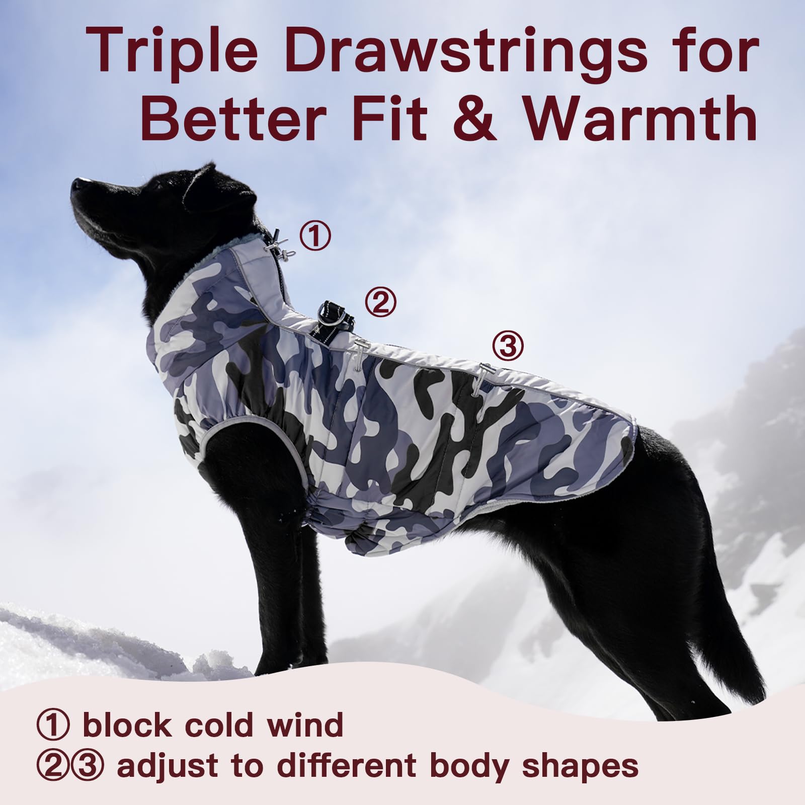 IKIPUKO fleece-lined warmth provides cozy comfort during chilly walks and hikes.