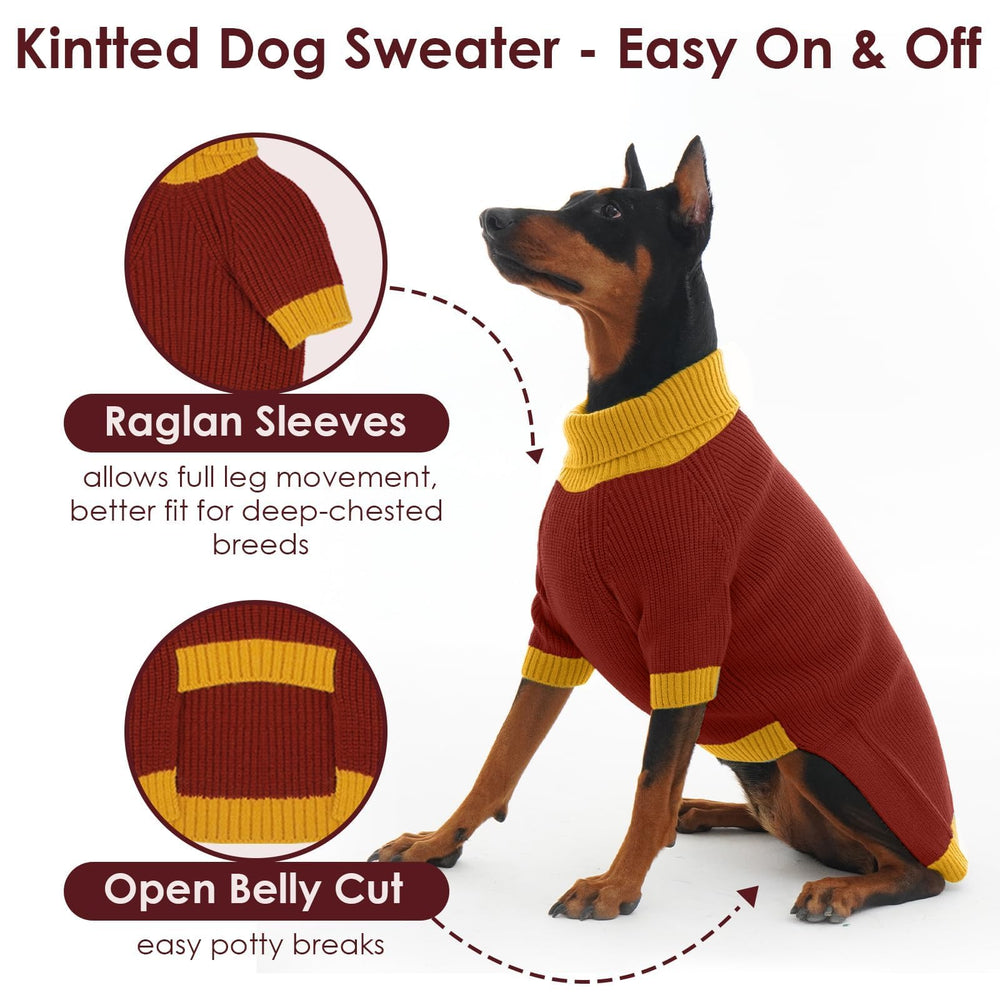 IKIPUKO winter thermal knit keeps active dogs warm without bulk