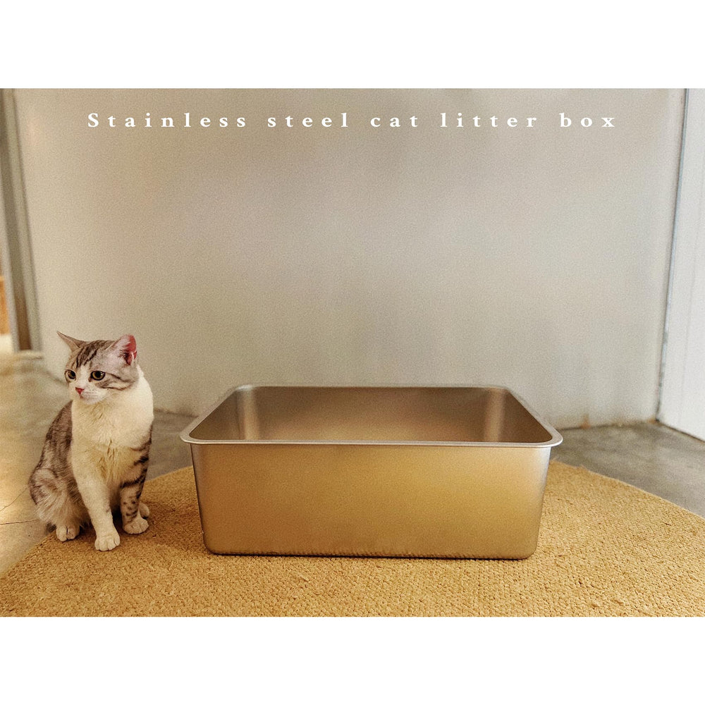 IKITCHEN litter box rounded edges design reduces snag risks for pets