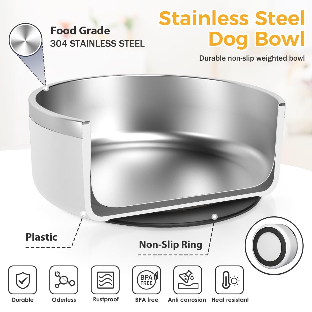 IKITCHEN dog bowl 40oz 7.5in fits medium to large dogs.