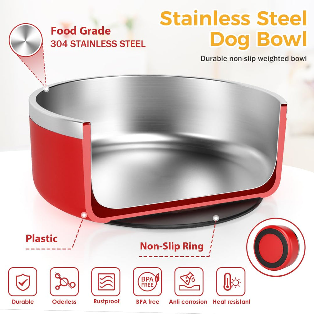 ikitchen dog bowl ABS exterior adds sturdy durability for busy homes.