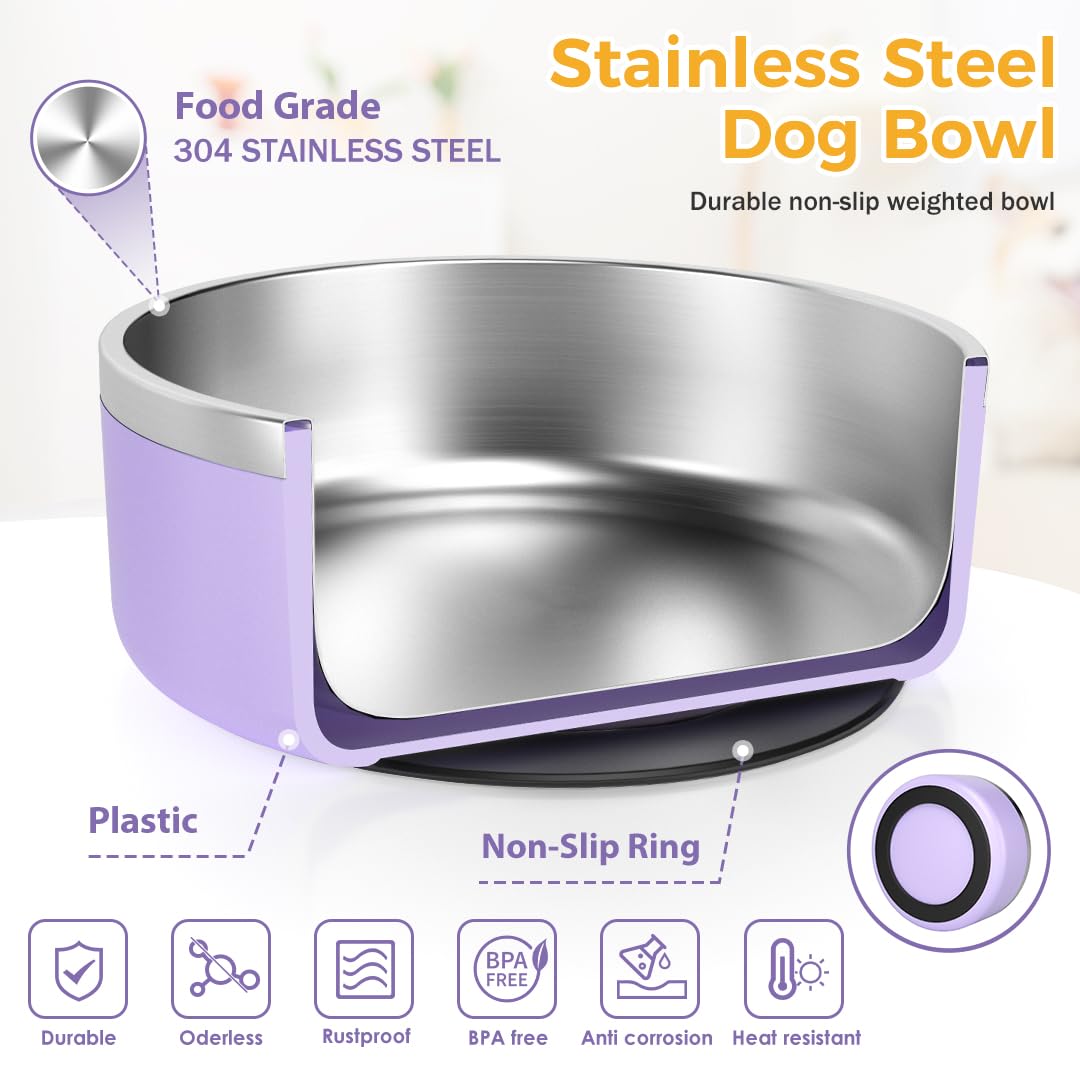 ikitchen dog bowl double-wall insulation helps maintain temperature.