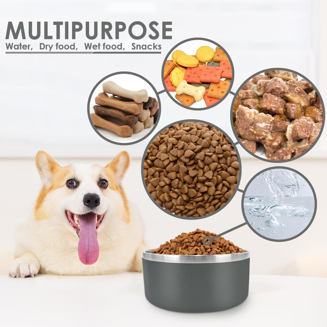 IKITCHEN dog-bowl-easy-clean-surface simplifies post-meal cleanup.