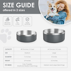 IKITCHEN dog-bowl-mirror-polished-inside provides smooth edge for comfy feeding.