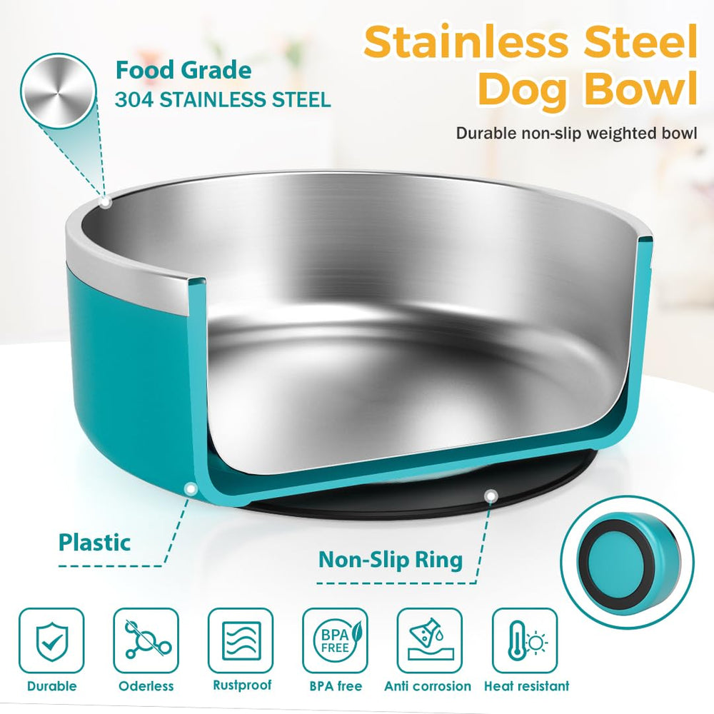 IKITCHEN dog bowl with mirror-polished surface for easy cleaning