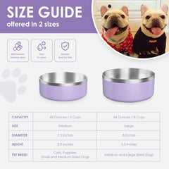 ikitchen dog bowl stainless inner for easy cleaning.
