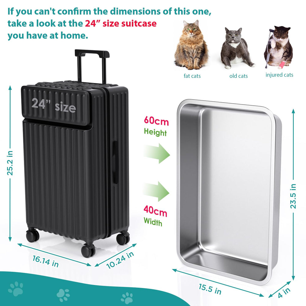 ikitchen stainless steel cat litter box rustproof close-up demonstrates durable metal surface