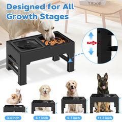 ikuso no spill water bowl prevents splashes and keeps fur dry during meals