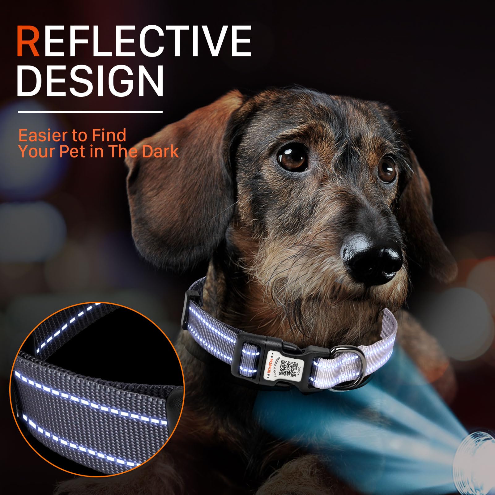 ILFINDYOU durable nylon collar with sturdy buckle for daily use.