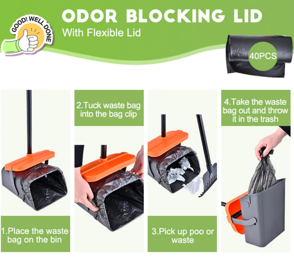 ilongood pooper scooper nonbreakable construction durable and portable for everyday outdoor use
