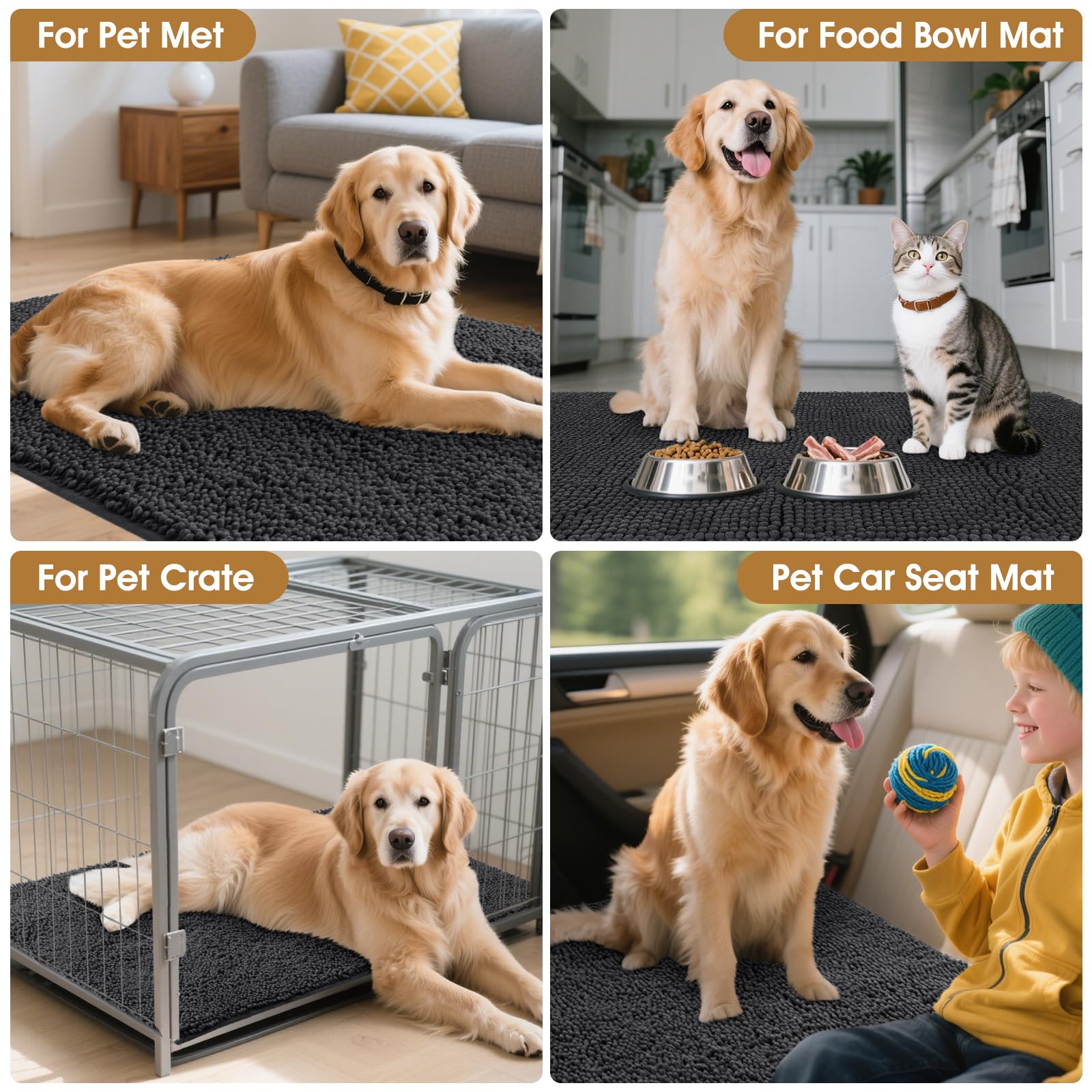 IM HOME 2-piece mat set for versatile entryway protection.
