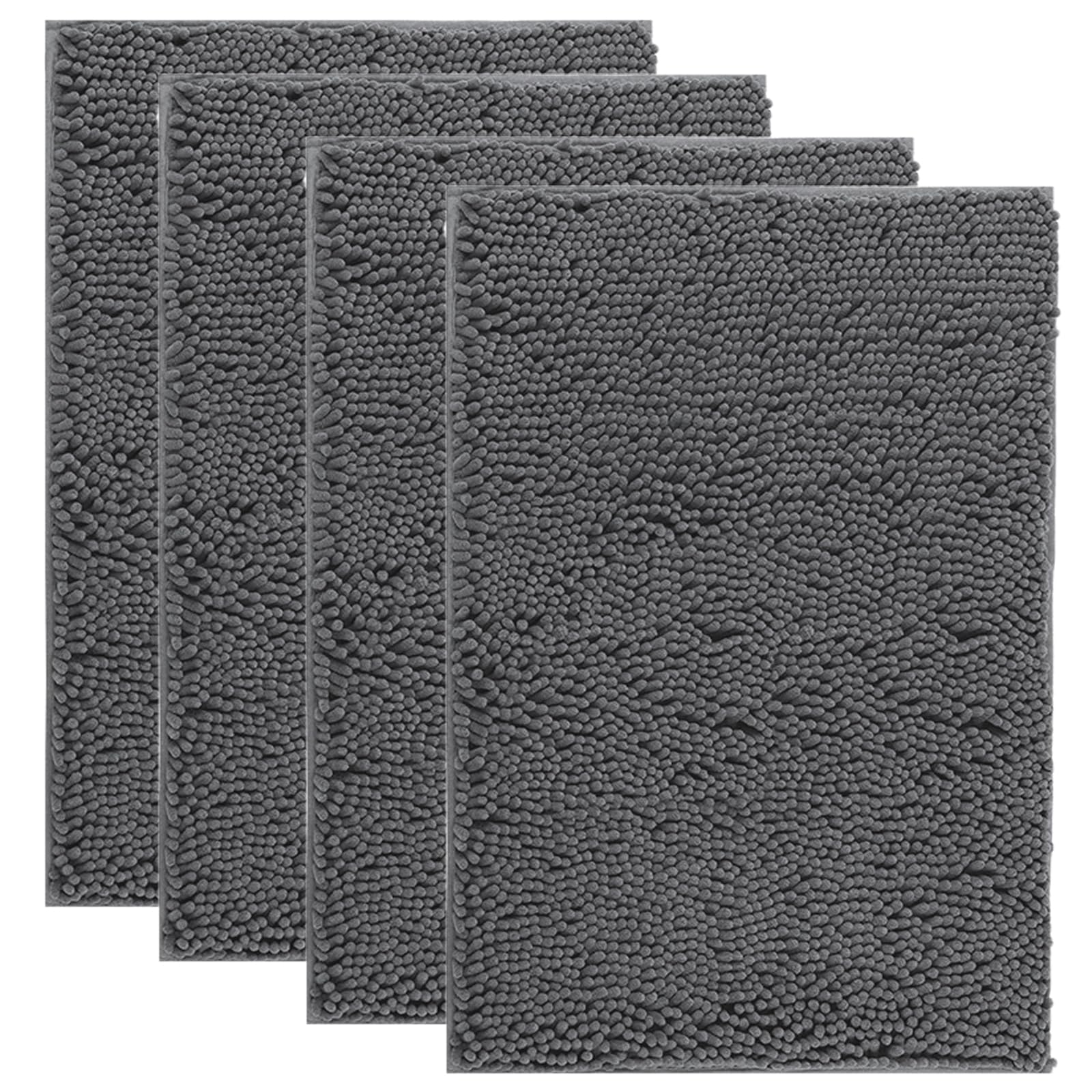 IM HOME muddy door mats chenille fibers close-up for durability
