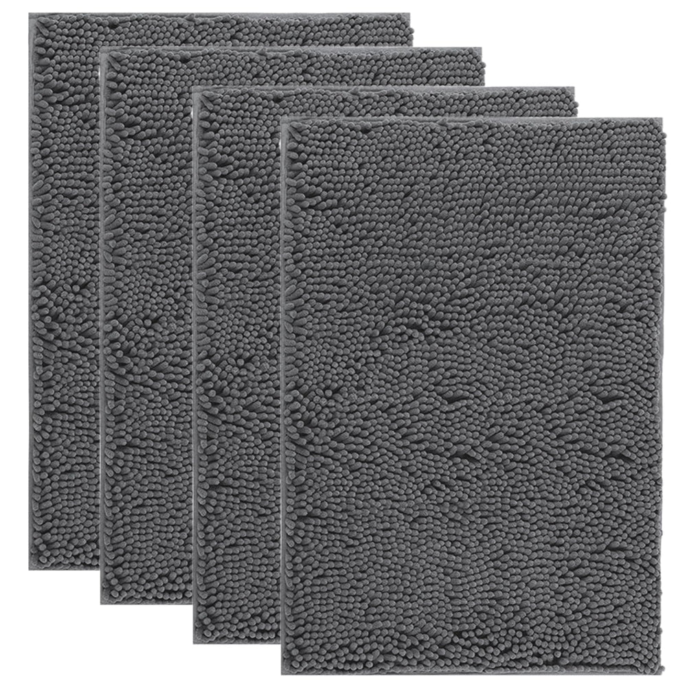 IM HOME muddy door mats chenille fibers close-up for durability