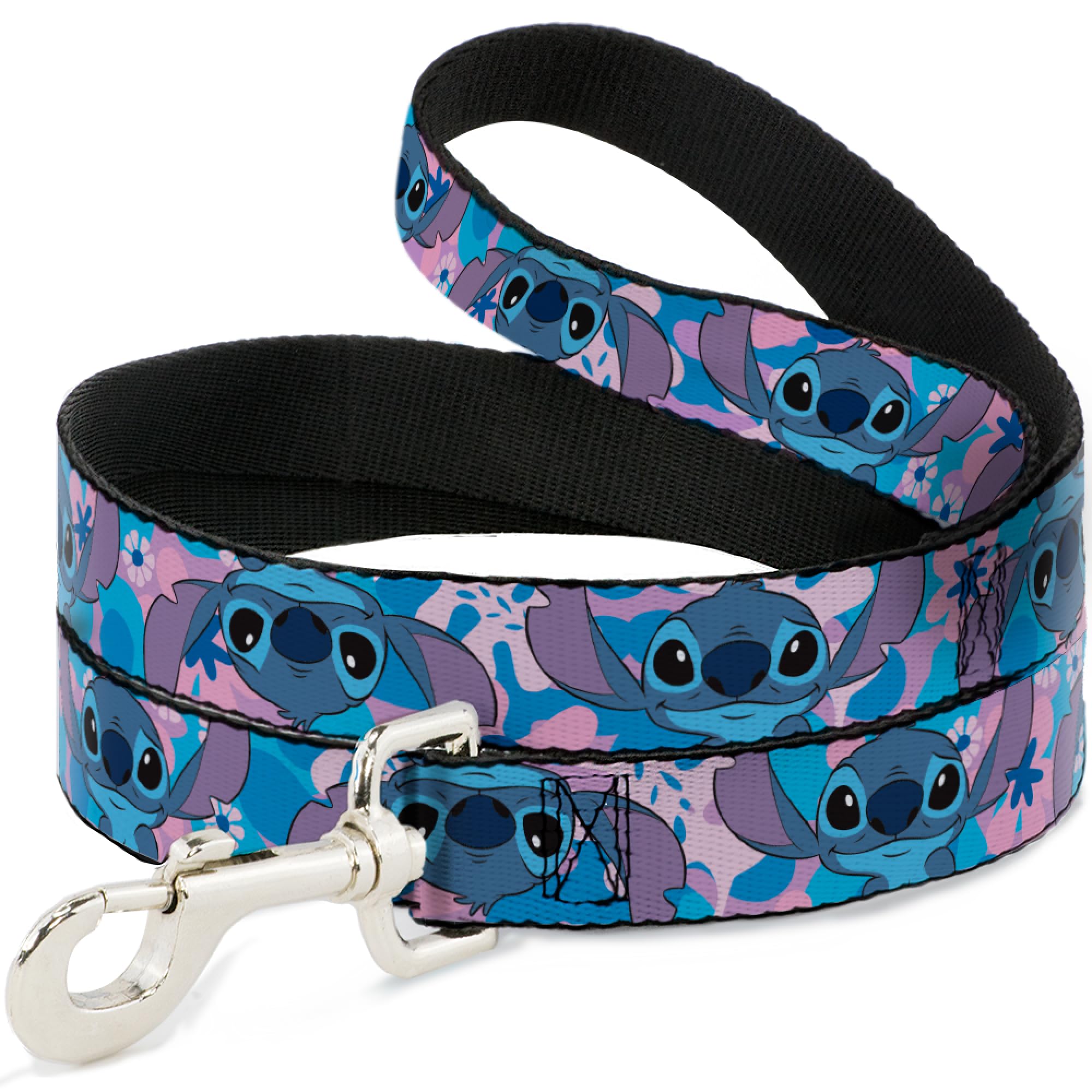 Buckle-Down Disney Pet Leash – Stitch Flip Expressions, 4 ft x 1 in