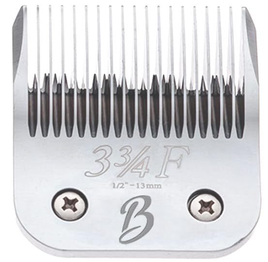 Bucchelli Detachable A Series 3 3/4 Blade Dog Grooming Cut Length 1/2" - 13mm Japanese Carbonized Steel Dog Clipper Supplies | Dog Grooming Blade Compatible A5 Series Clippers for Dogs(3 3/4F)