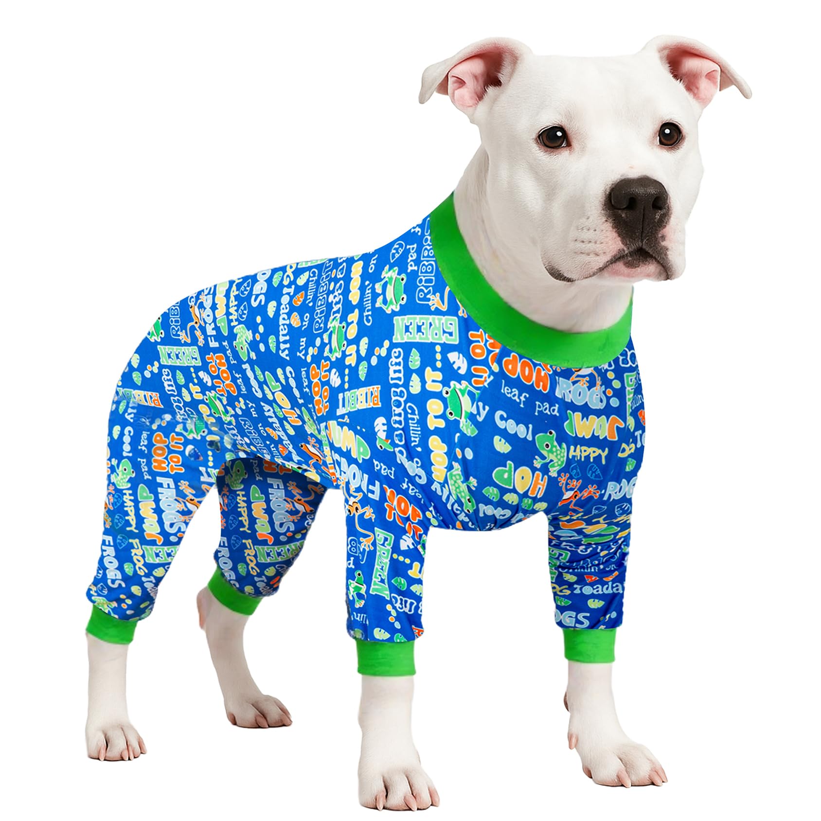 LovinPet Dog Pajamas Bodysuit for Giant Dogs – UV Protection & Anxiety-Calming Onesie (2XL)