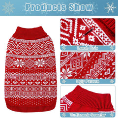 HOMIMP Dog Sweater Argyle - Warm Winter Coat for Dogs | Soft Elastic Knit, 7 Colors