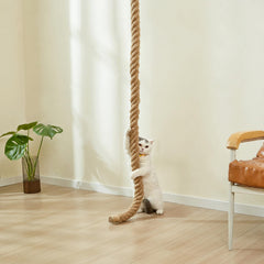 SHENGOCASE Cat Climbing Rope — 6.56 Ft Wall-Mounted Jute Climbing Pole (1.9