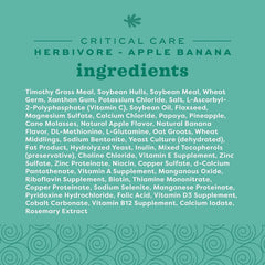 Oxbow Critical Care Herbivore – Alimento de recuperación para conejos y cobayas, sabor manzana y plátano, 141 g, 3 unidades