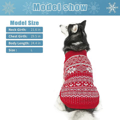 HOMIMP Dog Sweater Argyle - Warm Winter Coat for Dogs | Soft Elastic Knit, 7 Colors