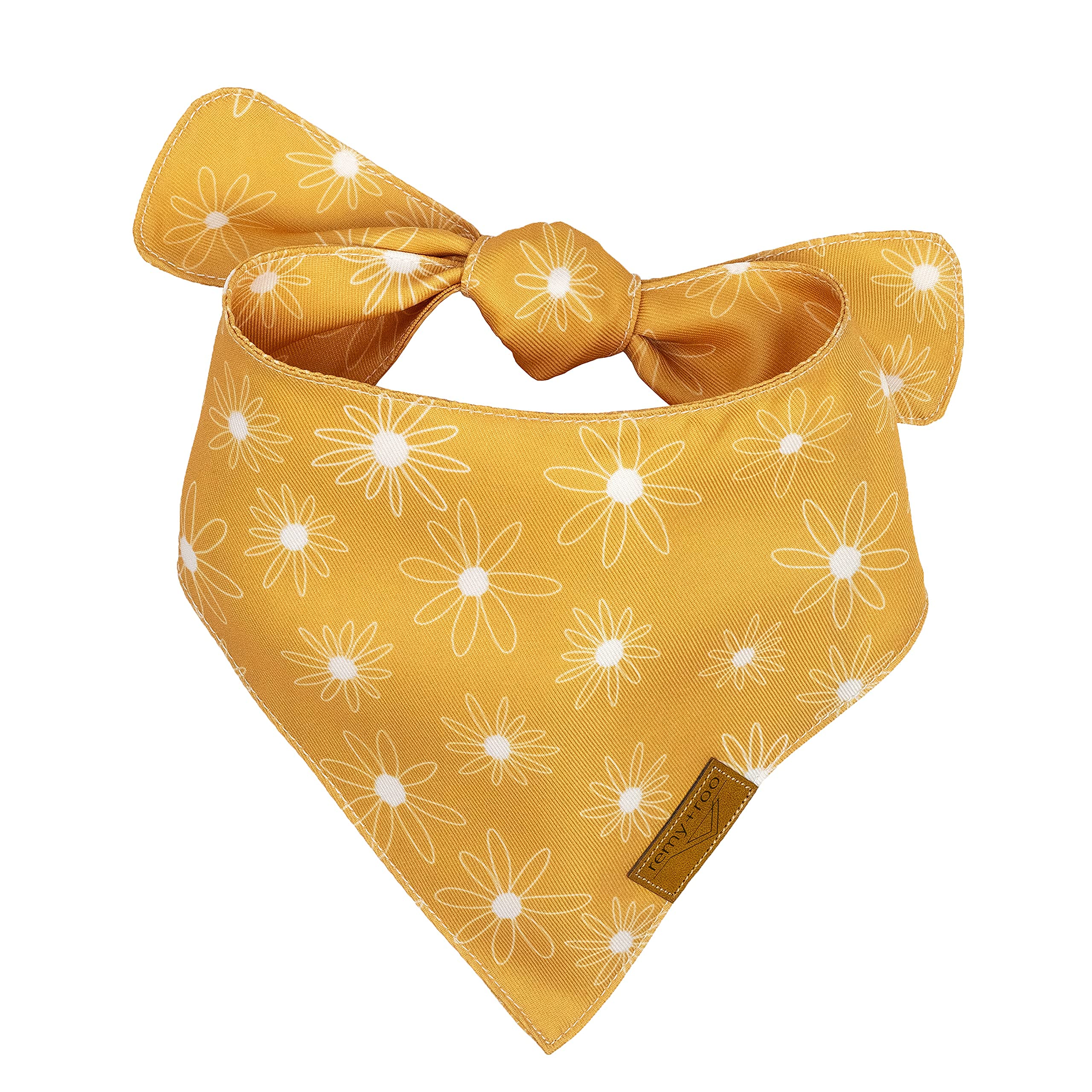 Remy+Roo Small Spring Dog Bandanas - 4 Pack Katherine Set | Premium Durable Adjustable Polyester Fabric Dog Scarfs | Patented Shape Girl Dog Bandana, Trendy Patterns, Floral Dog Bandana