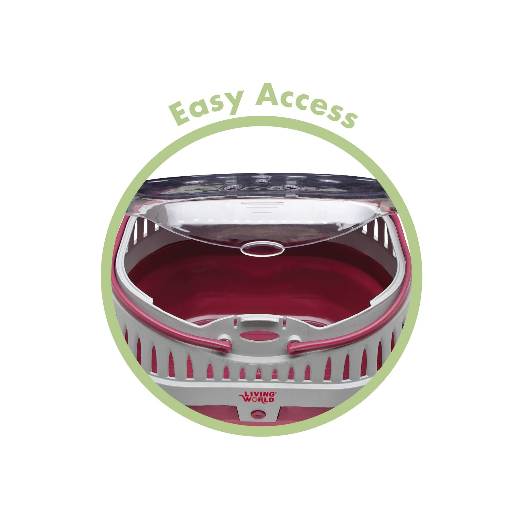 Living World Pet Carrier for Small Pets – Large, Durable & Easy Transport