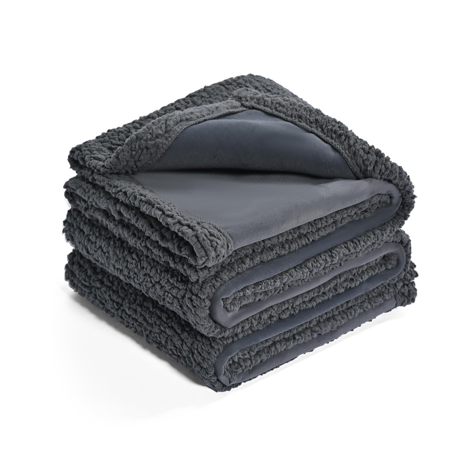 Amazon Basics Pet Blanket for Sofa & Couch — Washable Reversible Fleece, 57x40 Inches