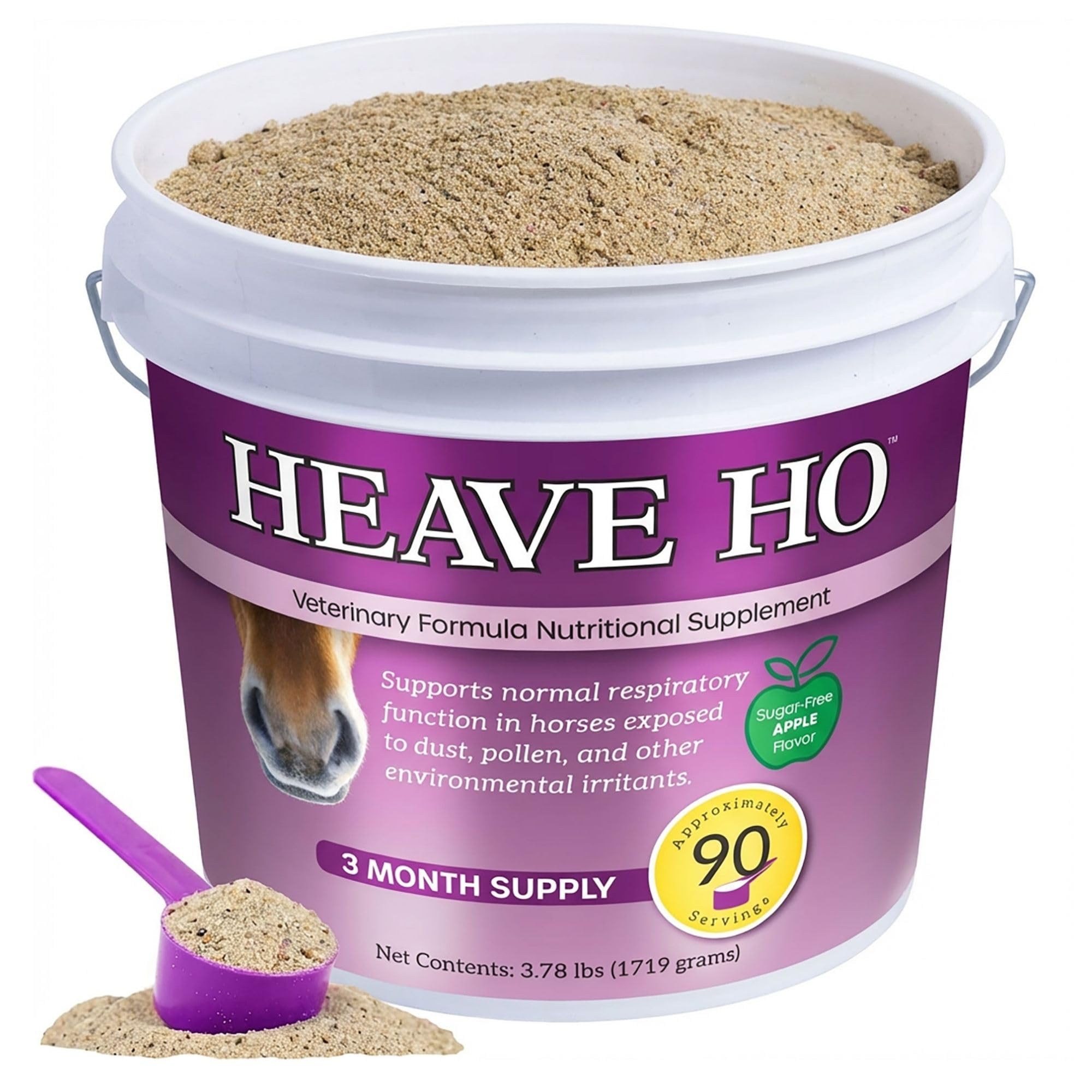 Heave Ho Apple, 90 Servings — Equine Breathing Support